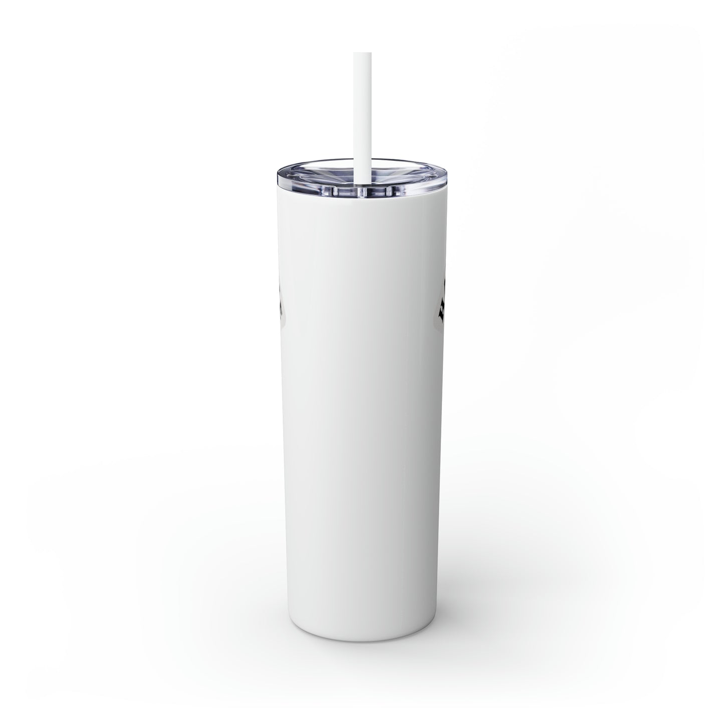 Have Faith in the Process" Skinny Tumbler with Straw – 20oz Stainless Steel Elegance