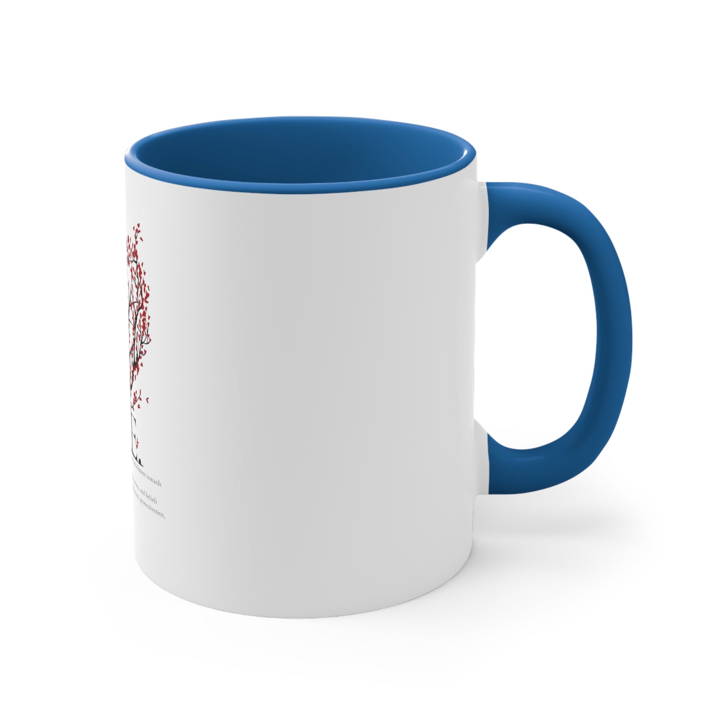 Love Heart Definition Accent Coffee Mug, 11oz Valentin Gift