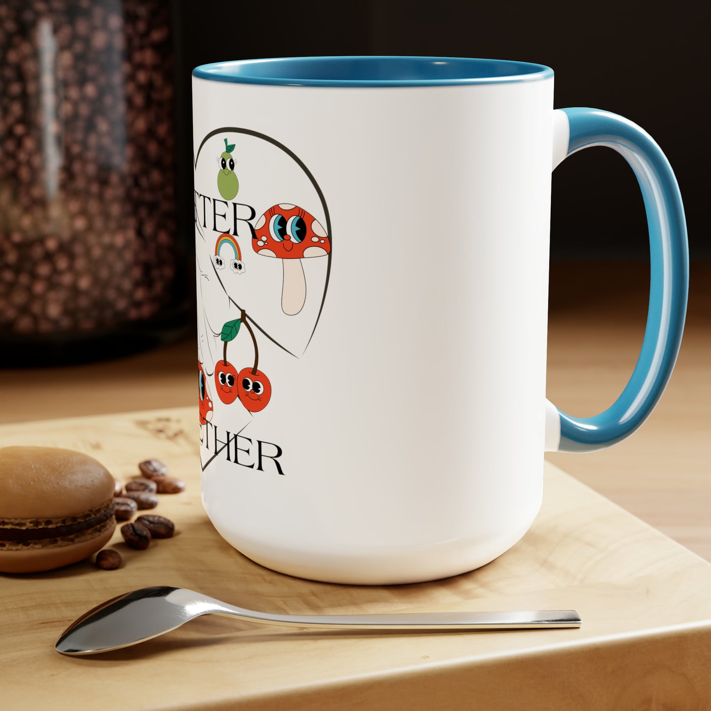 Better Together" Two-Tone Coffee Mugs, 15oz - Elevate Your Sip in Style