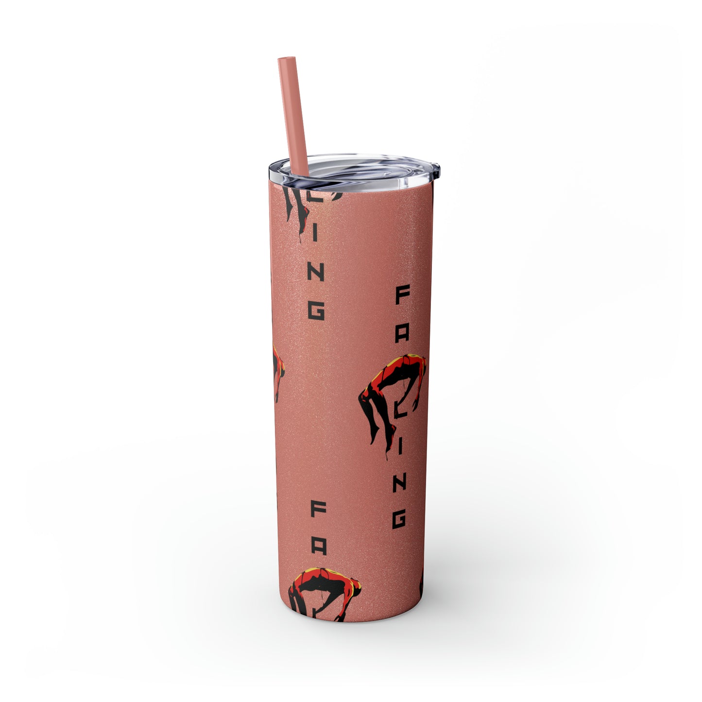 Don't Allow Yourself To Fall Skinny Tumbler with Straw, 20oz - Sip in Style, Stay Refreshed All Year