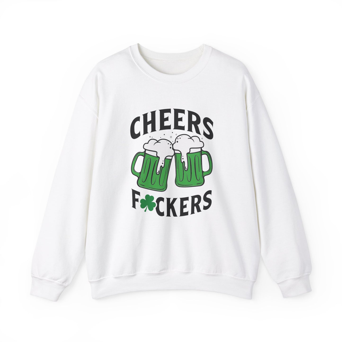 Cozy Comfort: Cheers Fu$kers Unisex Heavy Blend Crewneck Sweatshirt