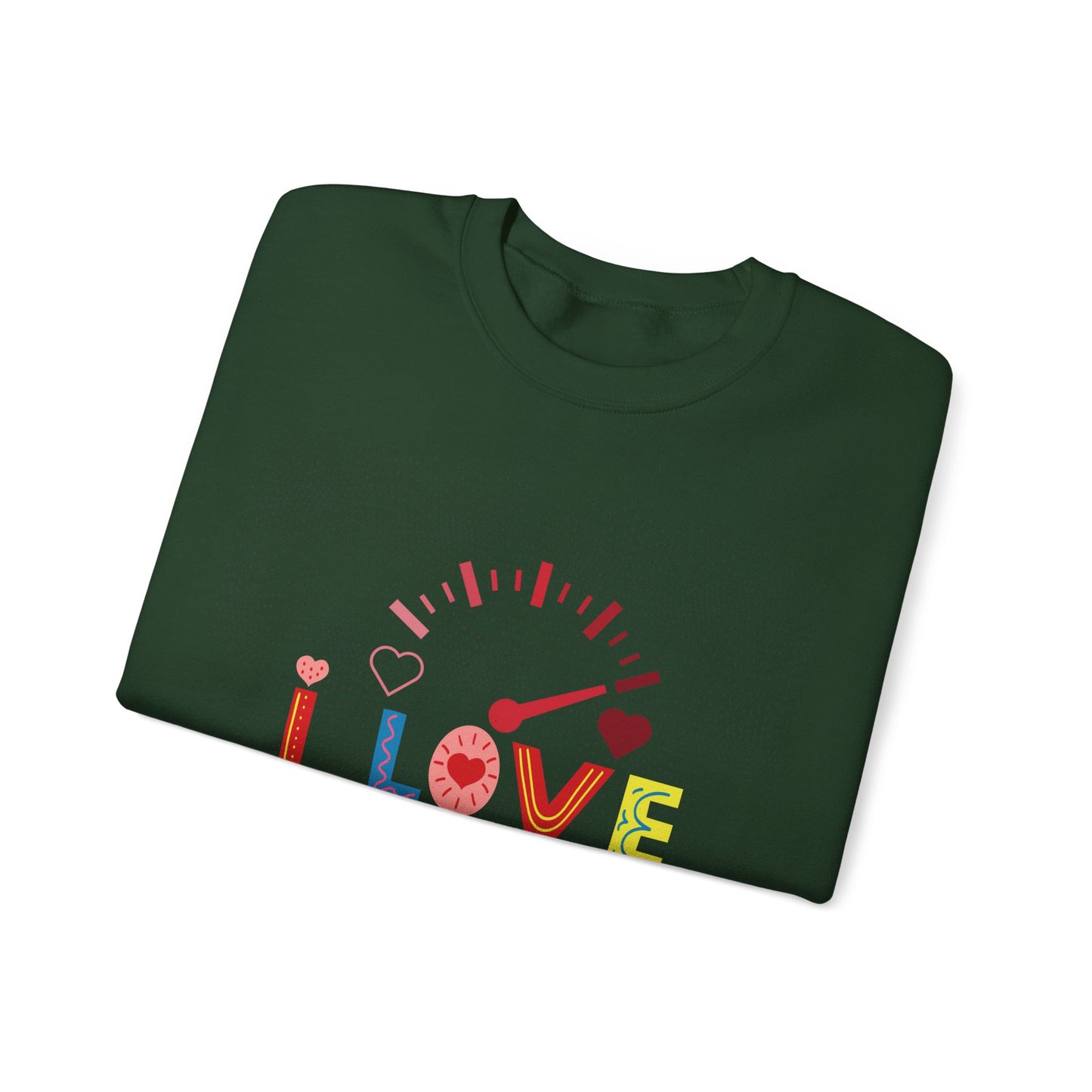 I Love You Gauge" Unisex Heavy Blend Crewneck Sweatshirt - Cozy Comfort for Every Season