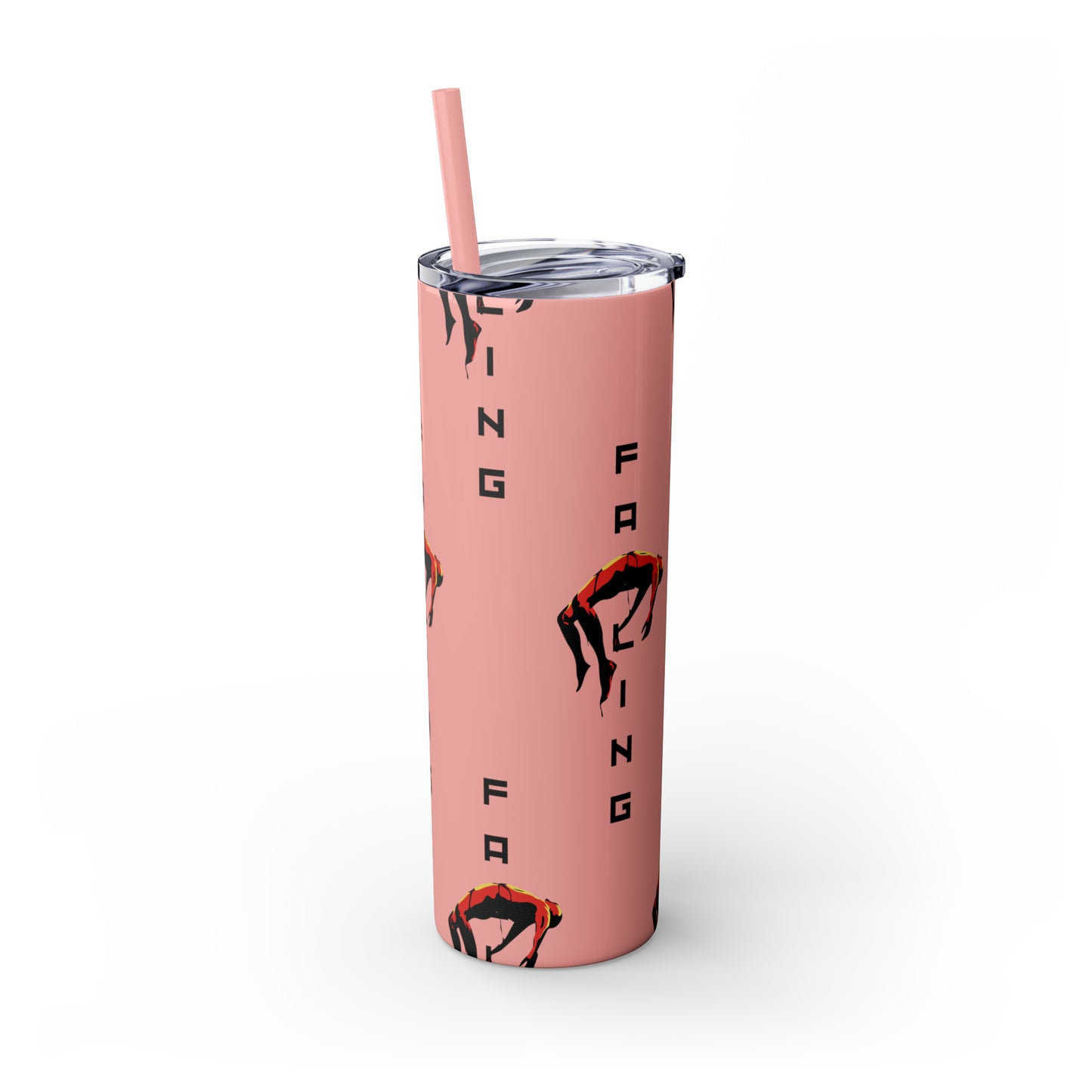 Don't Allow Yourself To Fall Skinny Tumbler with Straw, 20oz - Sip in Style, Stay Refreshed All Year