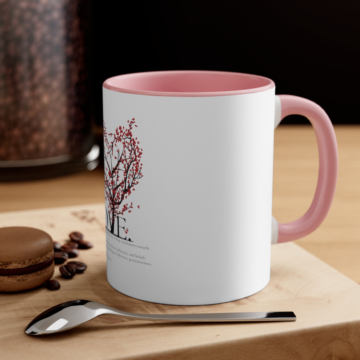 Love Heart Definition Accent Coffee Mug, 11oz Valentin Gift
