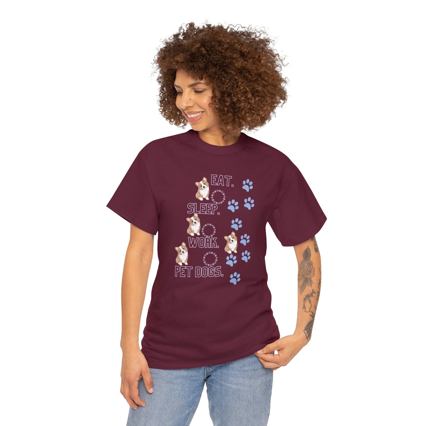 Eat Sleep Work Unisex Heavy Cotton Tee - Your Wardrobe Essential