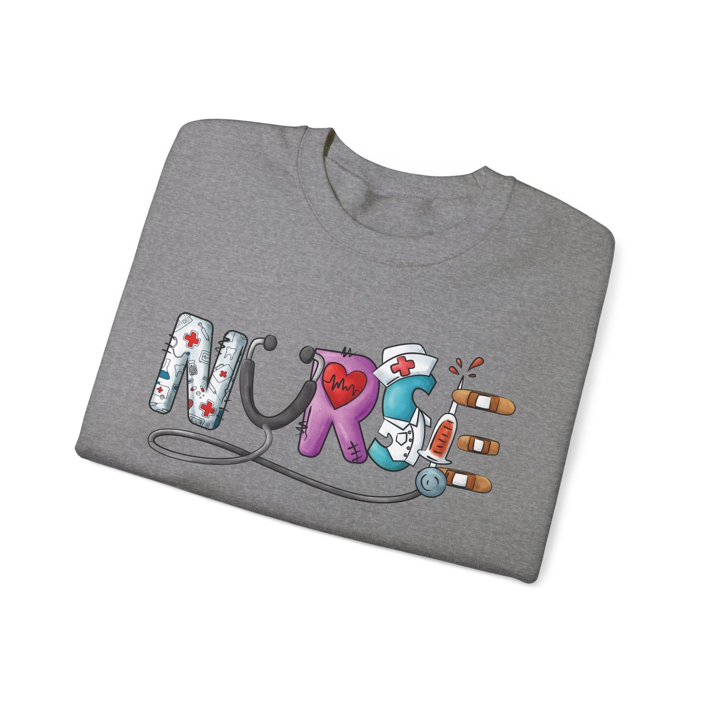 Nurse Not Bossy Just Aggressively Helpful Unisex Heavy Blend Crewneck Sweatshirt Sweatshirt