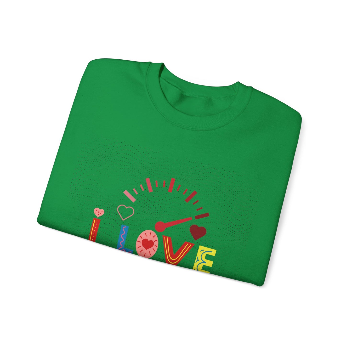 I Love You Gauge" Unisex Heavy Blend Crewneck Sweatshirt - Cozy Comfort for Every Season