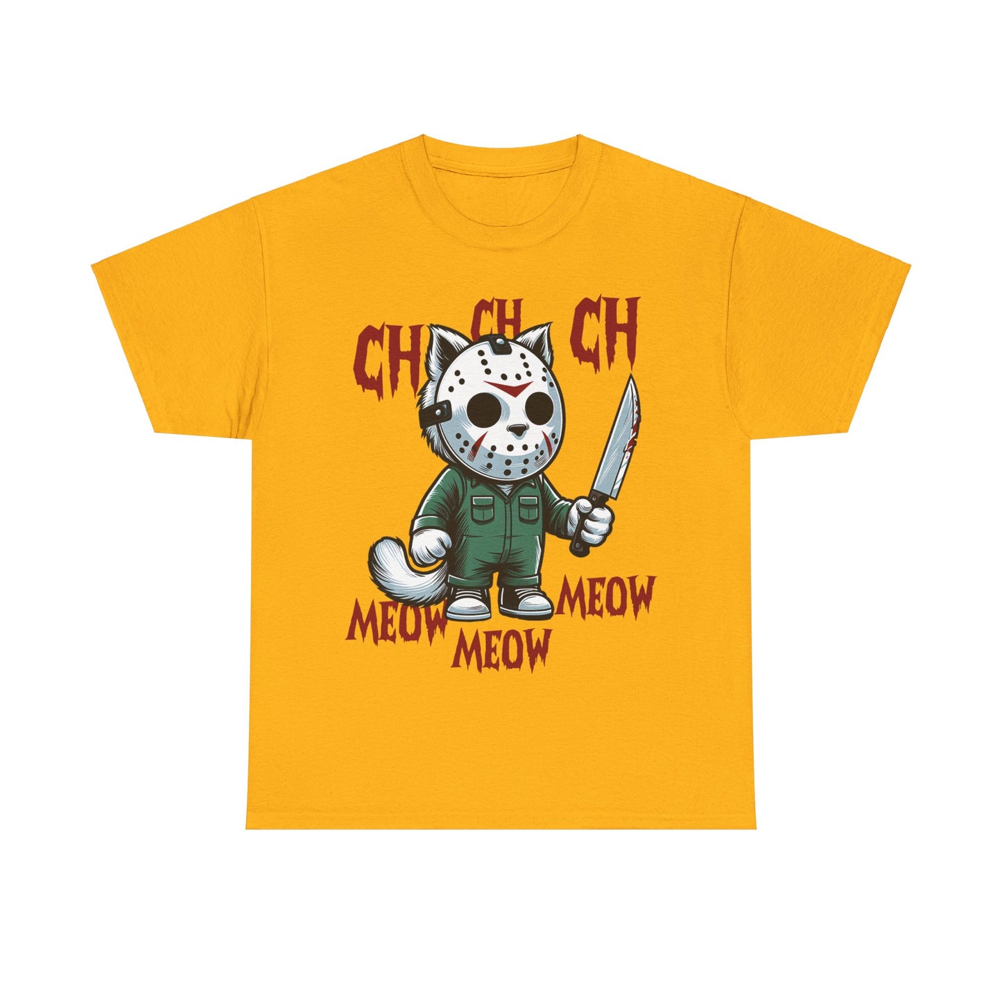MEOW HERE KITTY KITTY Unisex Heavy Cotton T-Shirt
