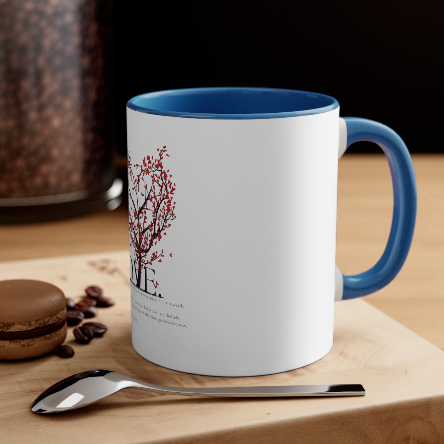 Love Heart Definition Accent Coffee Mug, 11oz Valentin Gift