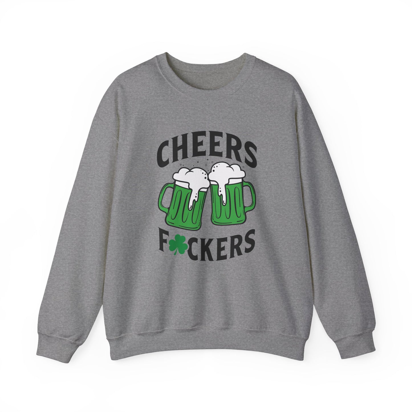 Cozy Comfort: Cheers Fu$kers Unisex Heavy Blend Crewneck Sweatshirt