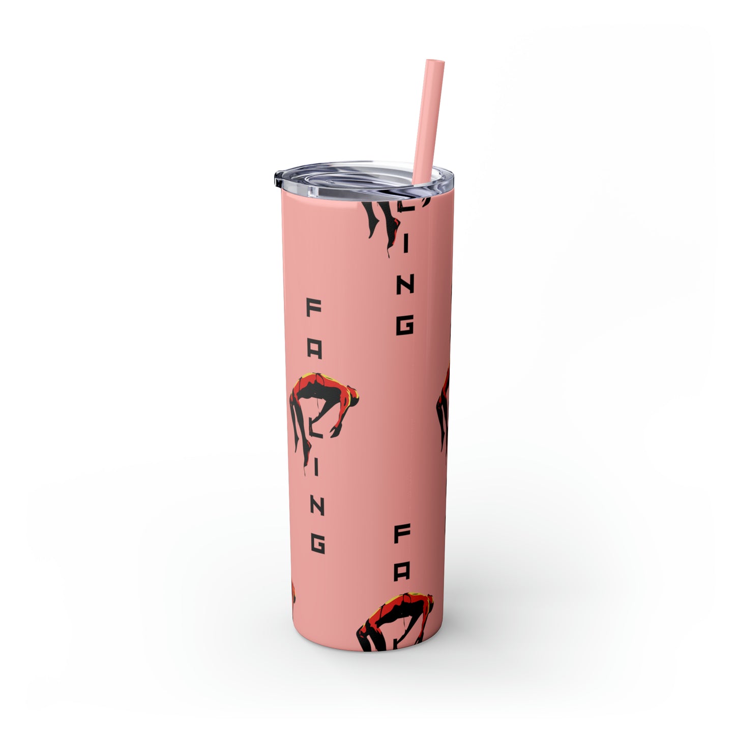 Don't Allow Yourself To Fall Skinny Tumbler with Straw, 20oz - Sip in Style, Stay Refreshed All Year