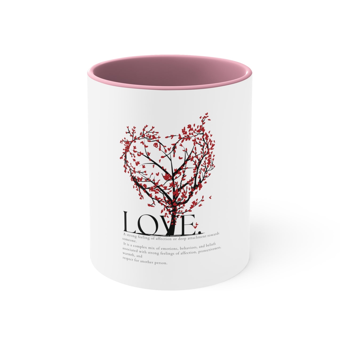 Love Heart Definition Accent Coffee Mug, 11oz Valentin Gift