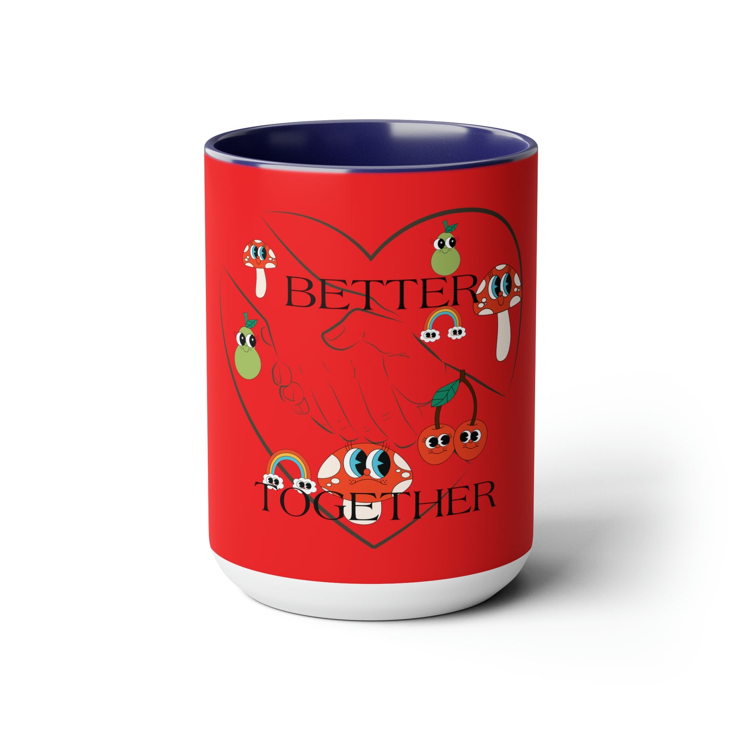 Better Together Two-Tone Coffee Mugs 15oz - Start Your Day Right