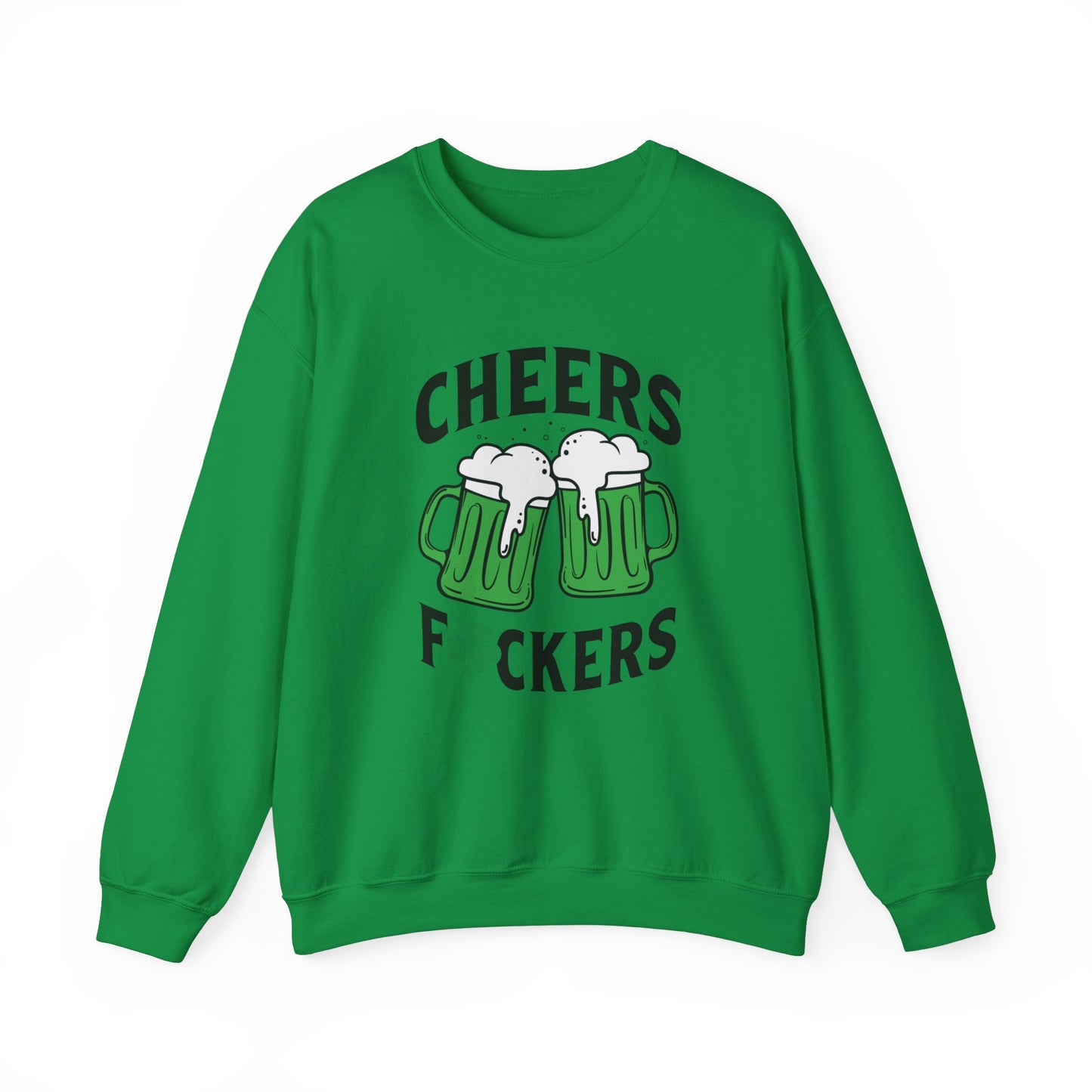 Cozy Comfort: Cheers Fu$kers Unisex Heavy Blend Crewneck Sweatshirt
