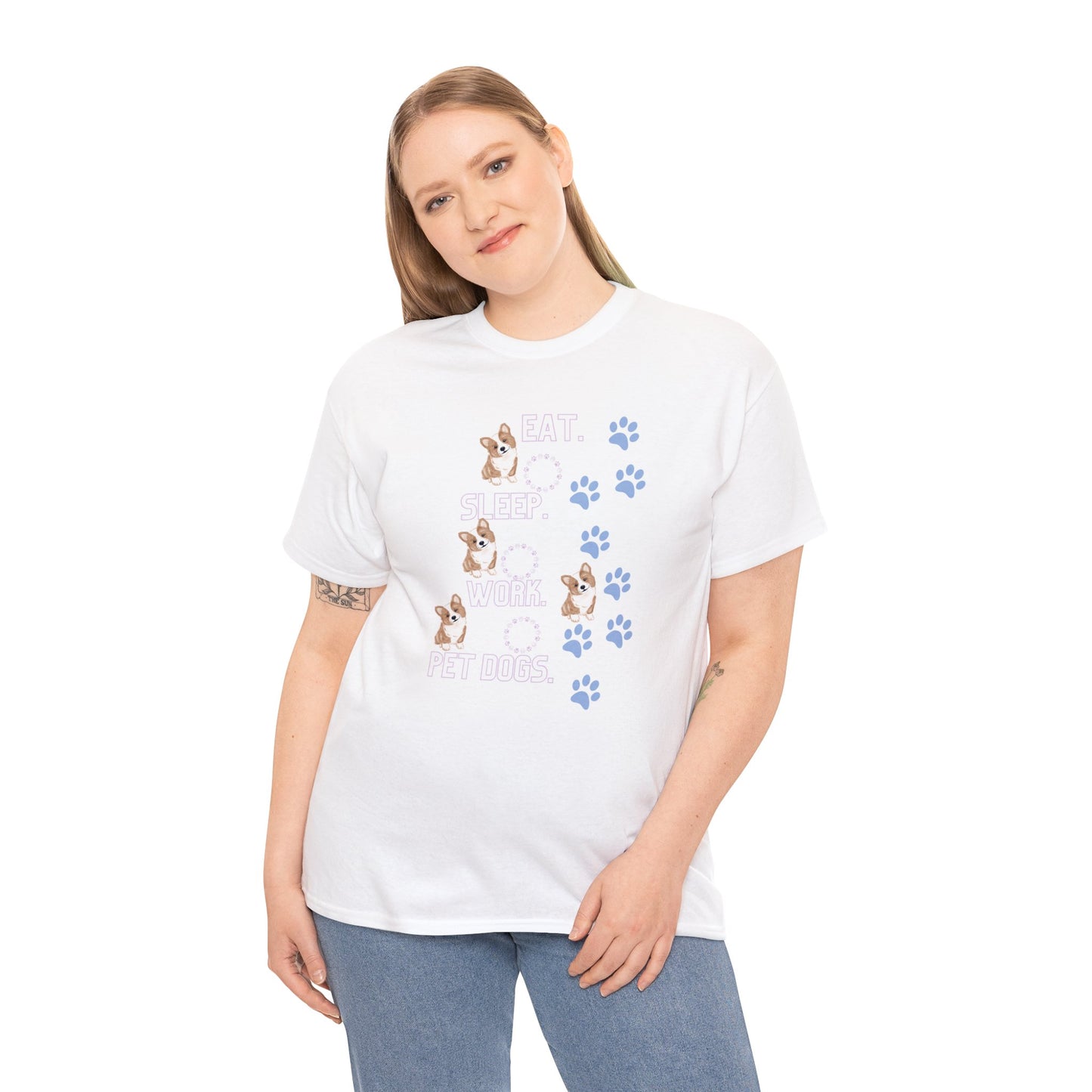 Eat Sleep Work Unisex Heavy Cotton Tee - Your Wardrobe Essential