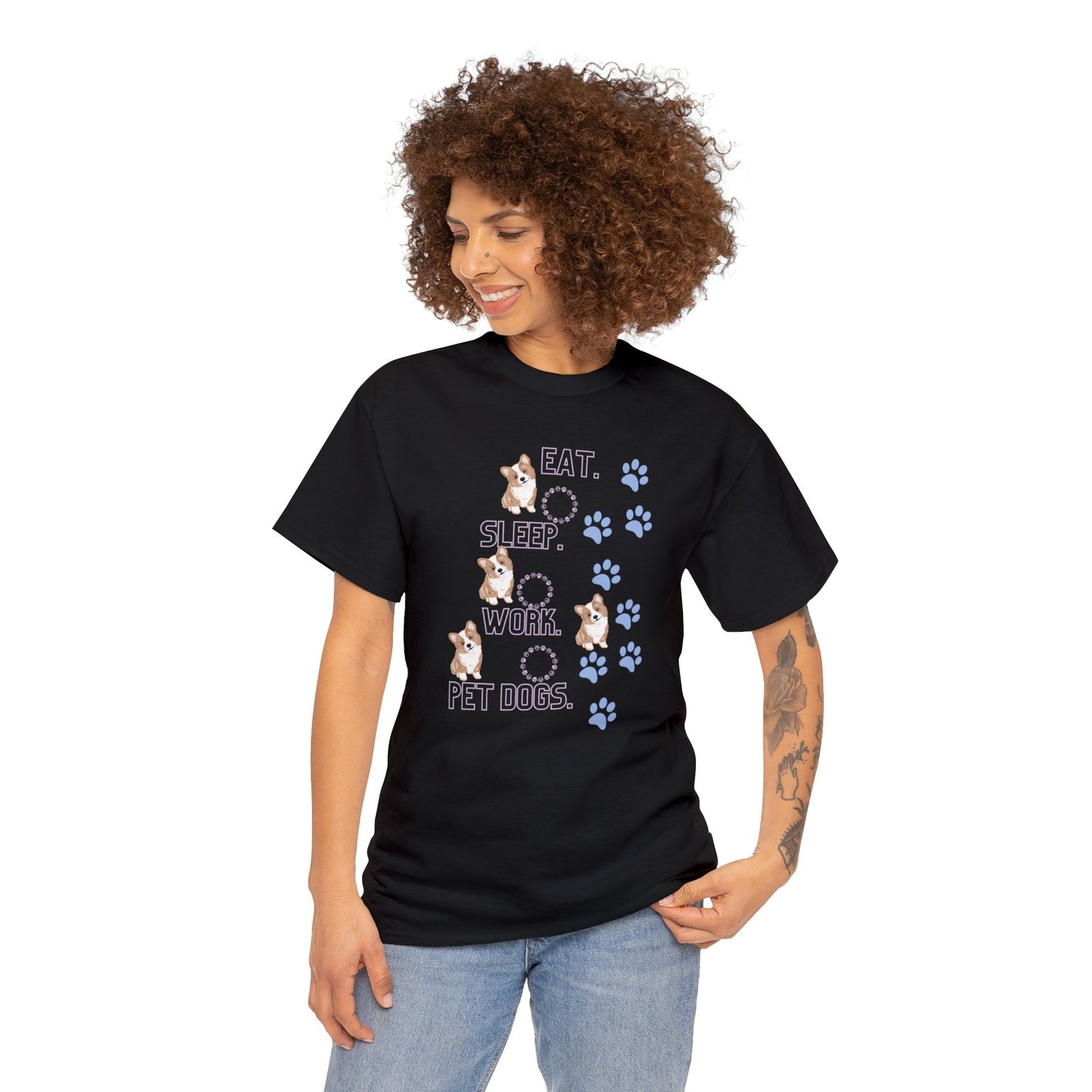 Eat Sleep Work Unisex Heavy Cotton Tee - Your Wardrobe Essential