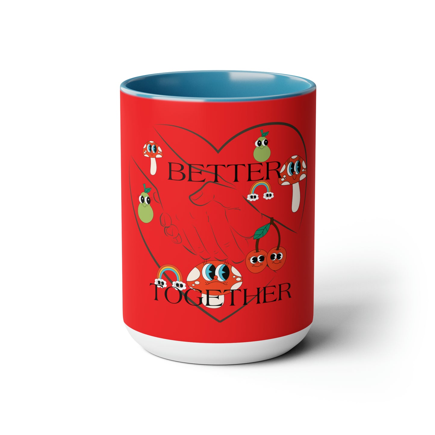 Better Together Two-Tone Coffee Mugs 15oz - Start Your Day Right