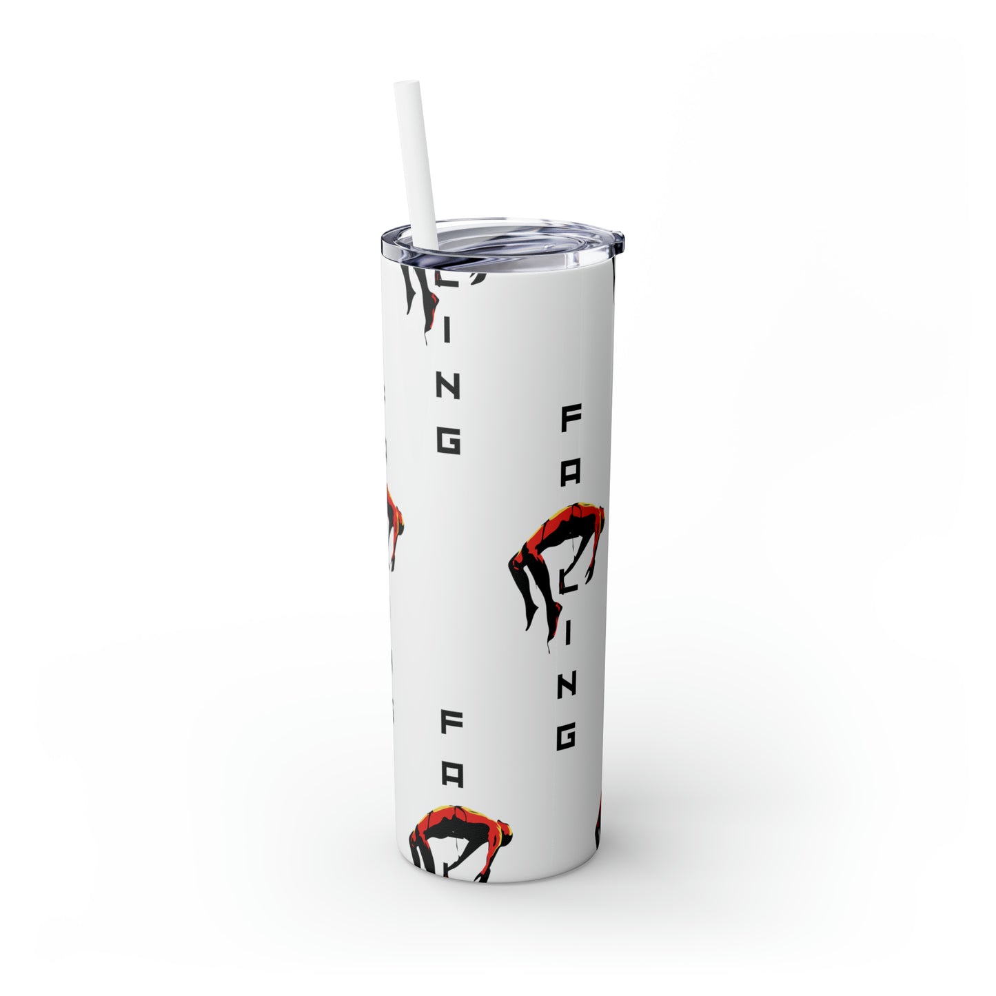 Don't Allow Yourself To Fall Skinny Tumbler with Straw, 20oz - Sip in Style, Stay Refreshed All Year