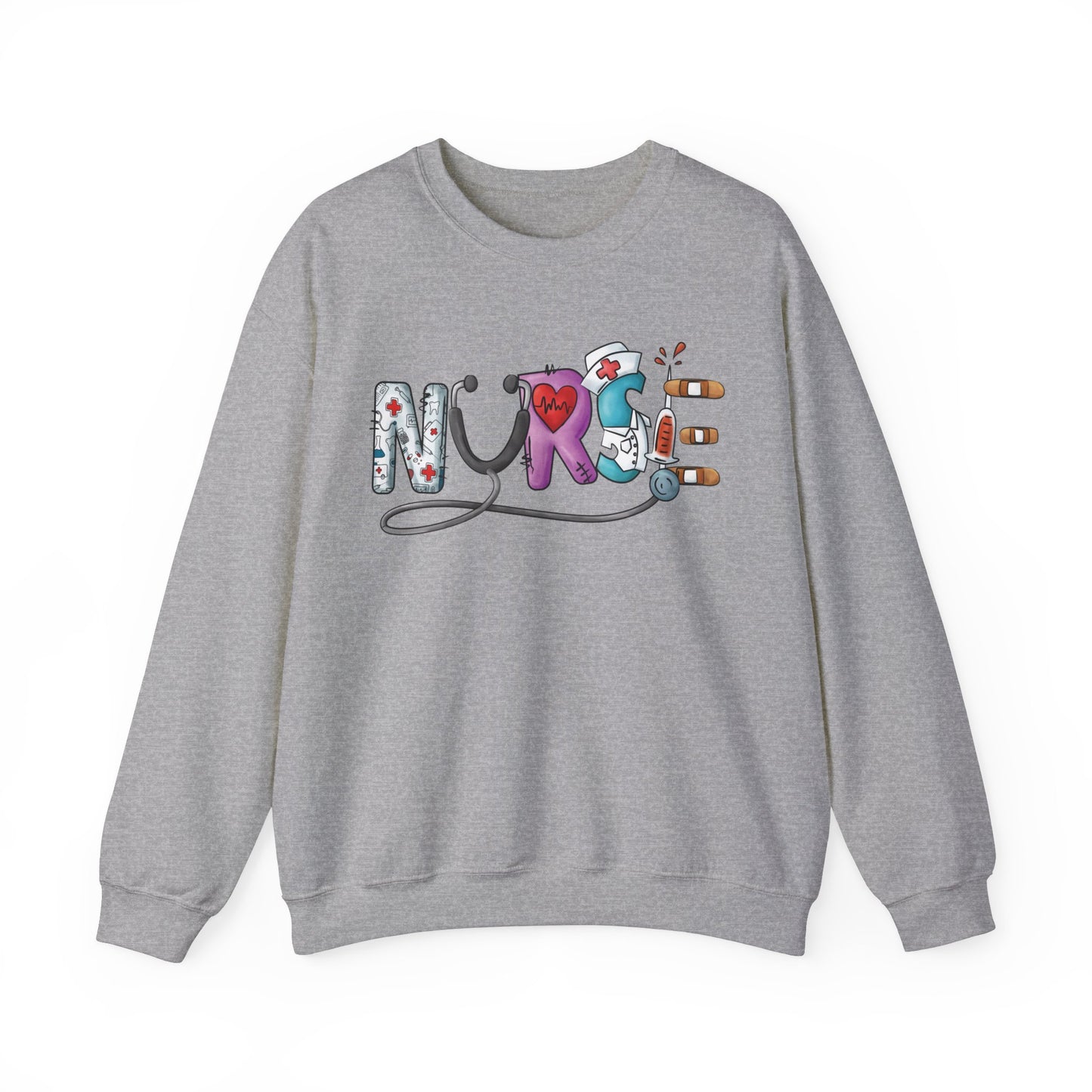 Nurse Not Bossy Just Aggressively Helpful Unisex Heavy Blend Crewneck Sweatshirt Sweatshirt