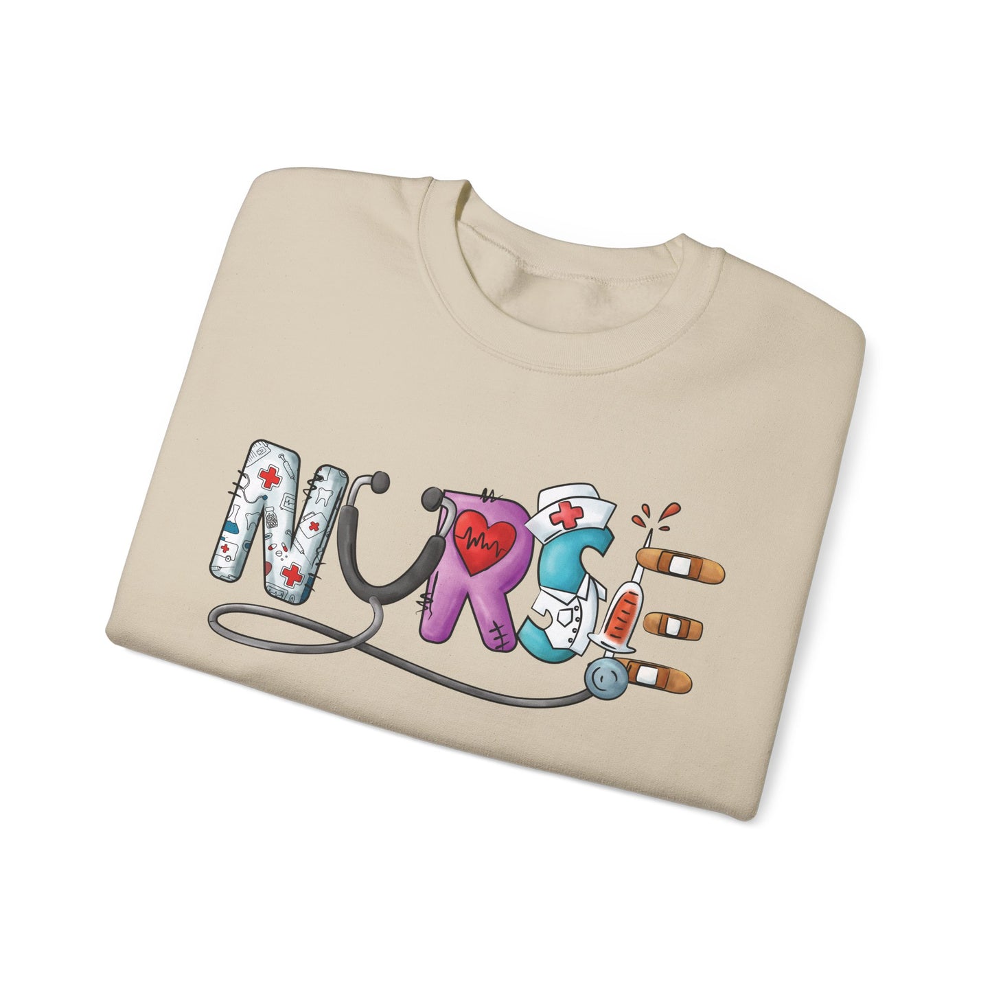 Nurse Not Bossy Just Aggressively Helpful Unisex Heavy Blend Crewneck Sweatshirt Sweatshirt