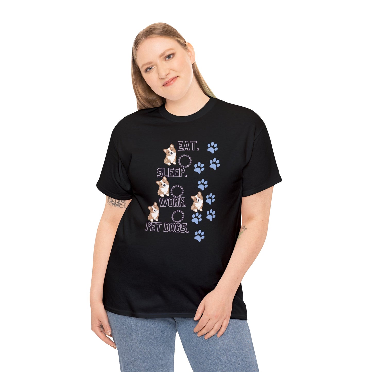 Eat Sleep Work Unisex Heavy Cotton Tee - Your Wardrobe Essential