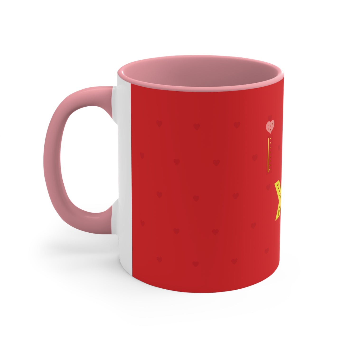 Love You" Accent Coffee Mug, 11oz - A Touch of Love in Every Sip!