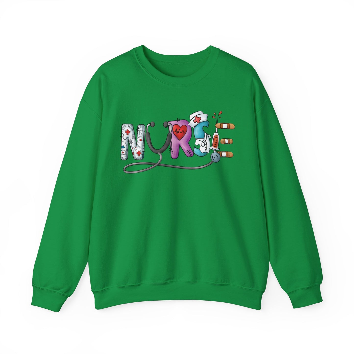 Nurse Not Bossy Just Aggressively Helpful Unisex Heavy Blend Crewneck Sweatshirt Sweatshirt