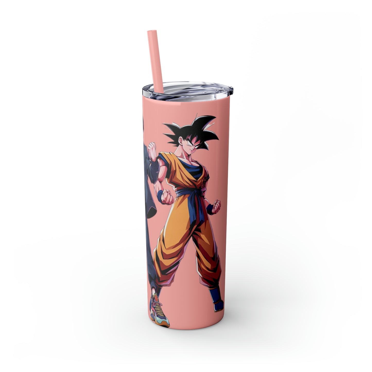 Goku Skinny Tumbler with Straw