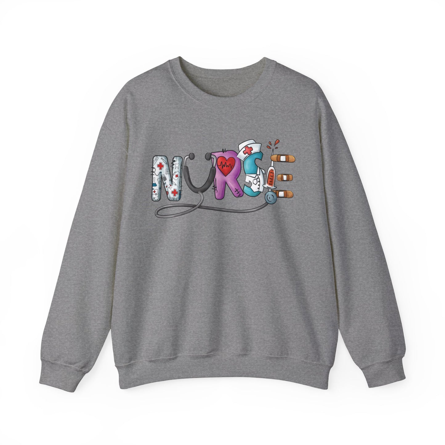 Nurse Not Bossy Just Aggressively Helpful Unisex Heavy Blend Crewneck Sweatshirt Sweatshirt