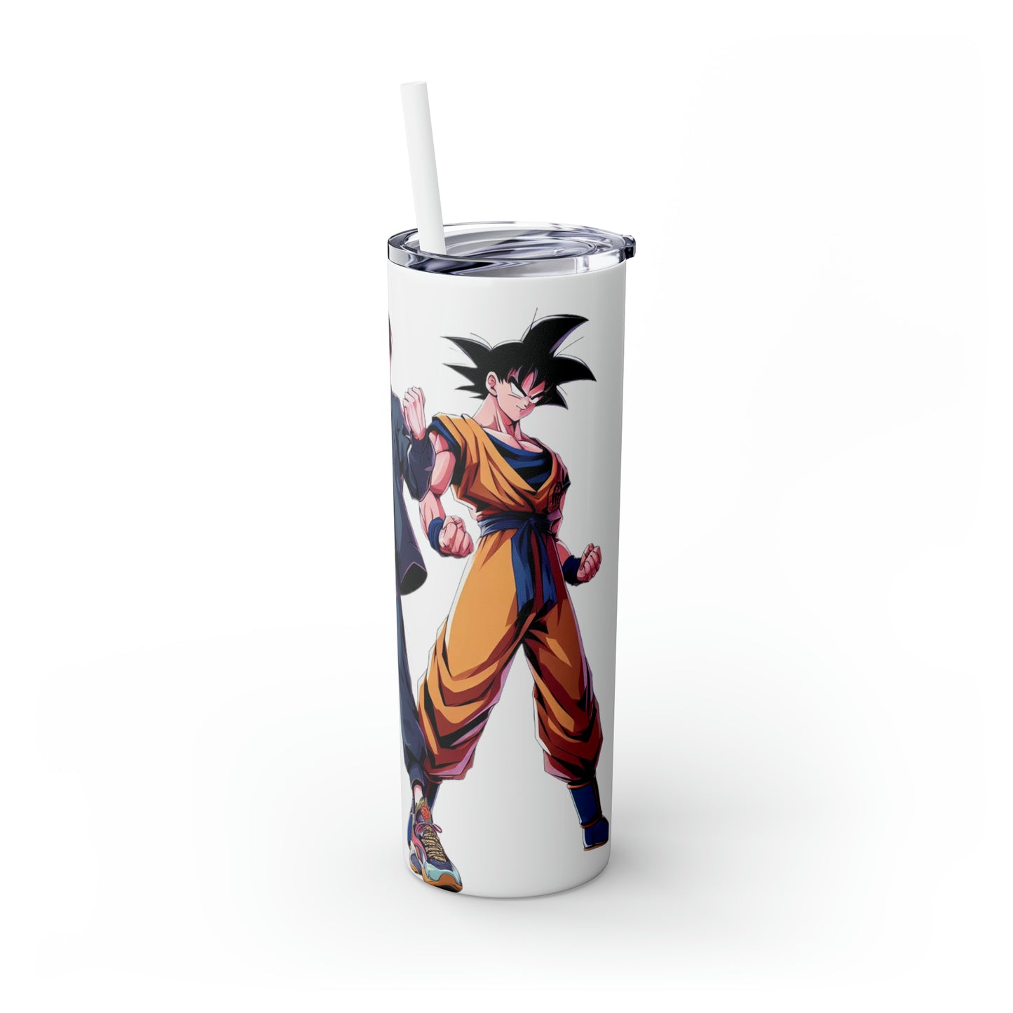 Goku Skinny Tumbler with Straw
