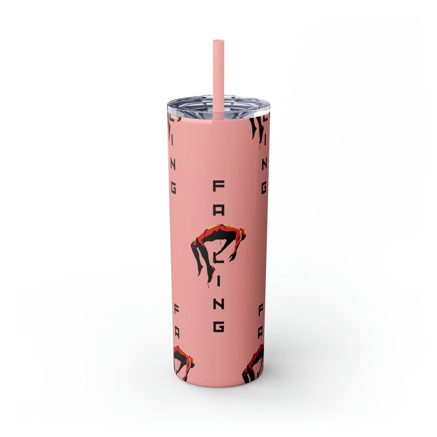 Don't Allow Yourself To Fall Skinny Tumbler with Straw, 20oz - Sip in Style, Stay Refreshed All Year