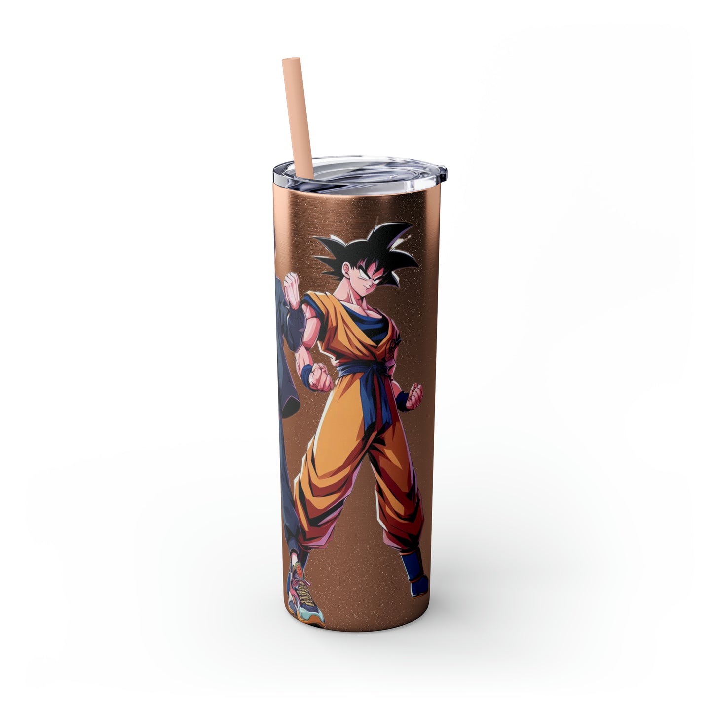 Goku Skinny Tumbler with Straw