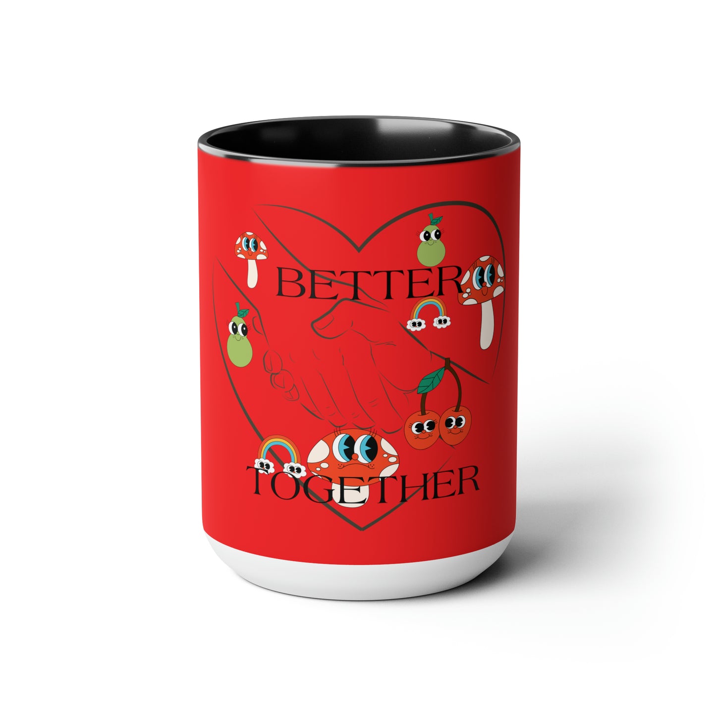Better Together Two-Tone Coffee Mugs 15oz - Start Your Day Right