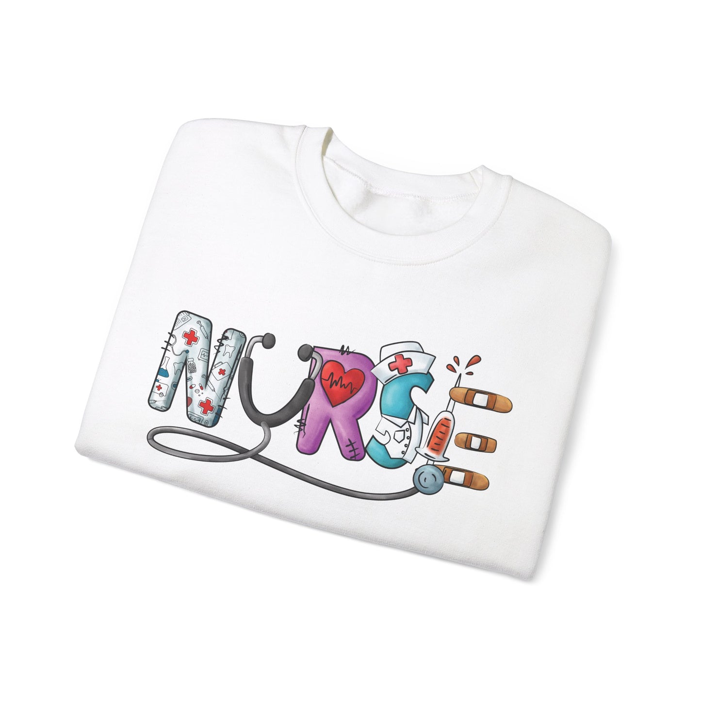 Nurse Not Bossy Just Aggressively Helpful Unisex Heavy Blend Crewneck Sweatshirt Sweatshirt