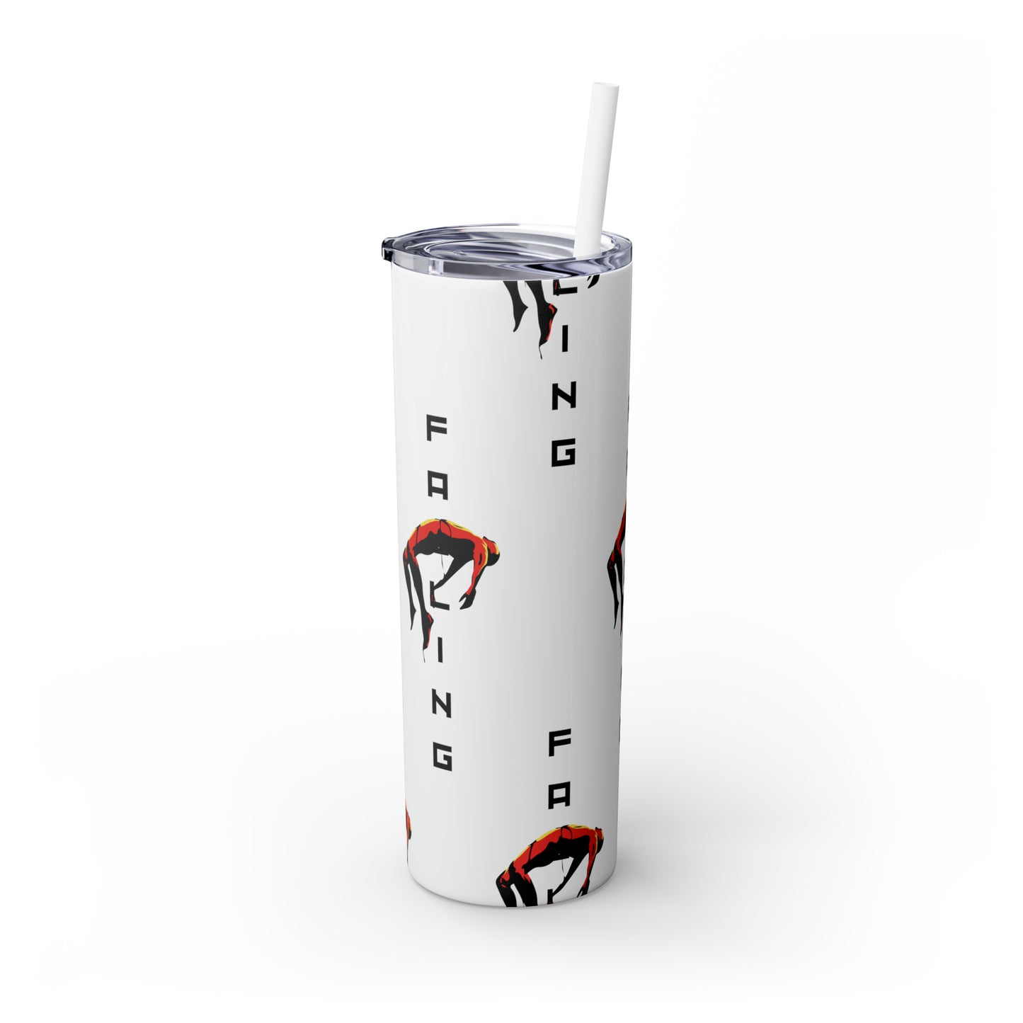 Don't Allow Yourself To Fall Skinny Tumbler with Straw, 20oz - Sip in Style, Stay Refreshed All Year