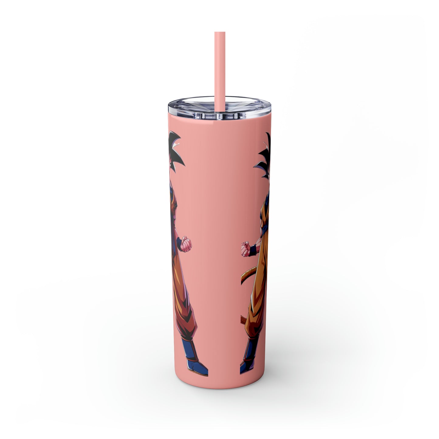 Goku Skinny Tumbler with Straw
