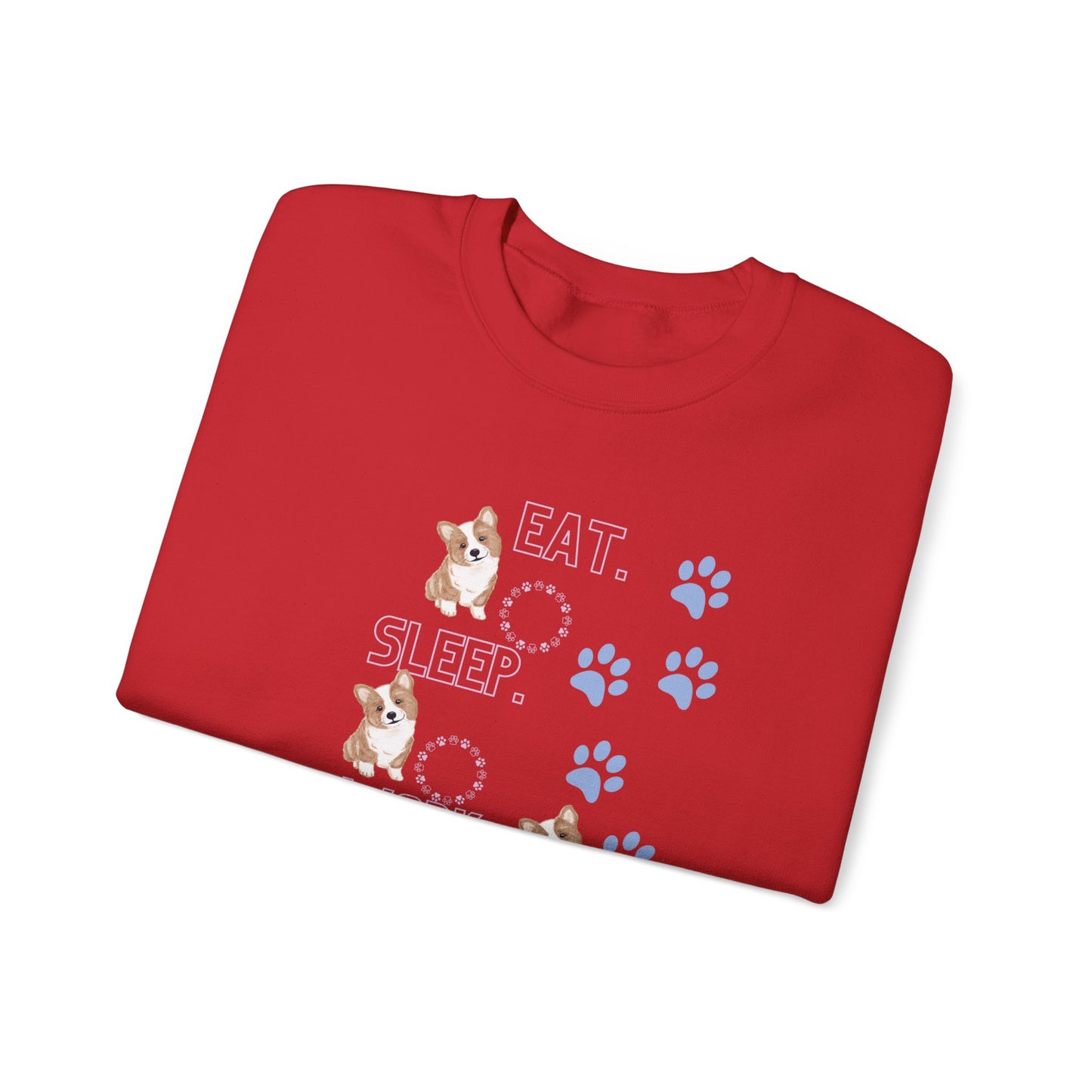 Eat Sleep Work Pet Unisex Crewneck Sweatshirt - Cozy Comfort for Pet Enthusiasts