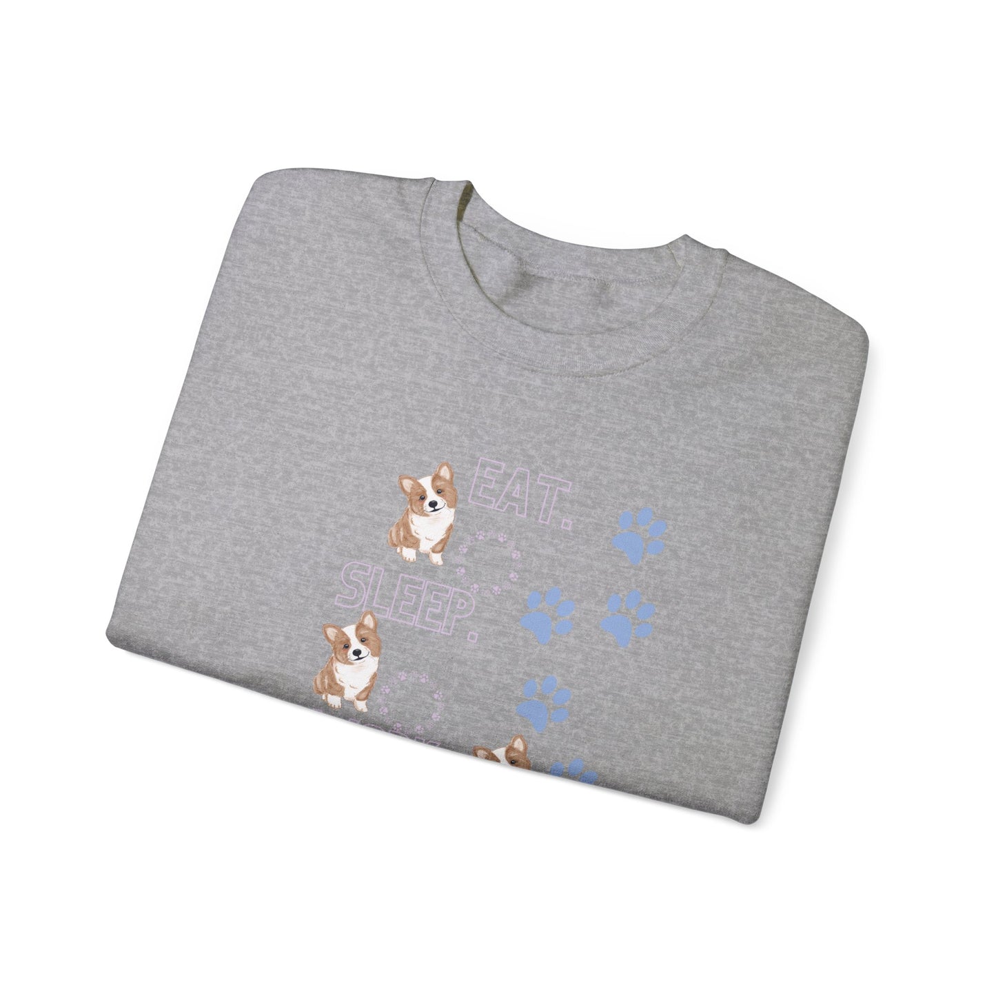 Eat Sleep Work Pet Unisex Crewneck Sweatshirt - Cozy Comfort for Pet Enthusiasts