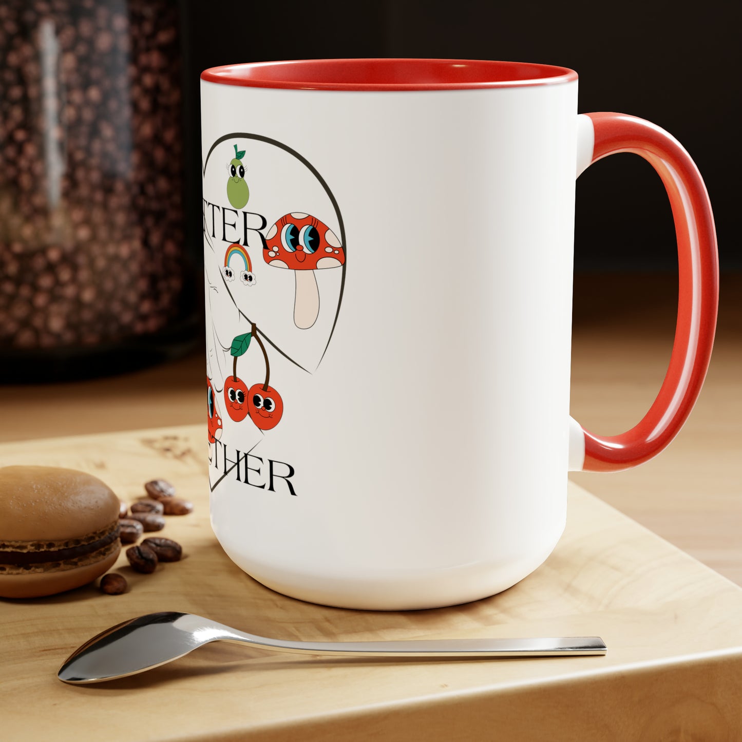 Better Together" Two-Tone Coffee Mugs, 15oz - Elevate Your Sip in Style