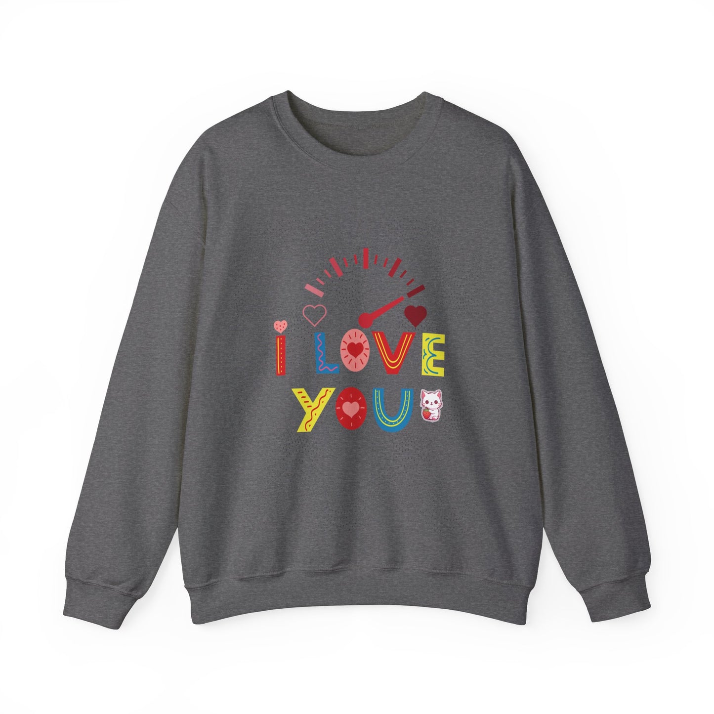 I Love You Gauge" Unisex Heavy Blend Crewneck Sweatshirt - Cozy Comfort for Every Season