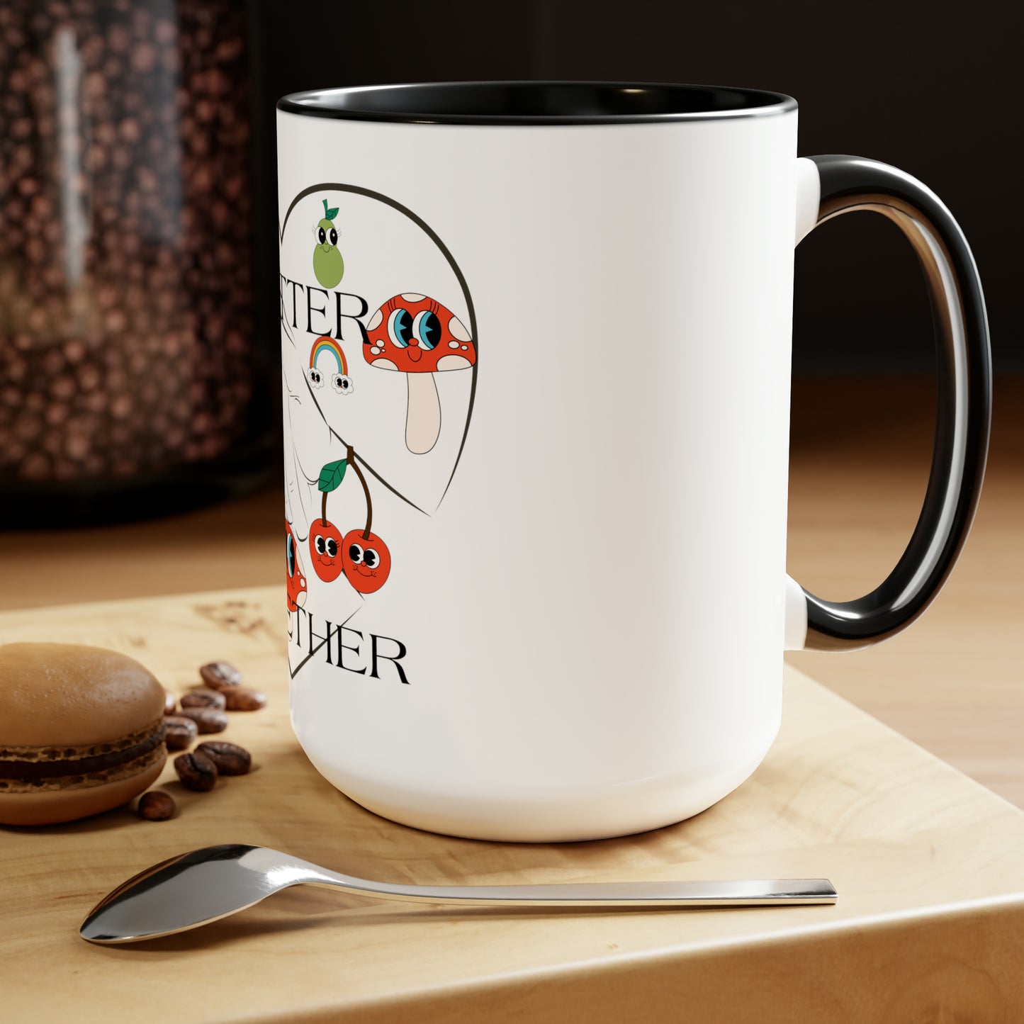 Better Together" Two-Tone Coffee Mugs, 15oz - Elevate Your Sip in Style