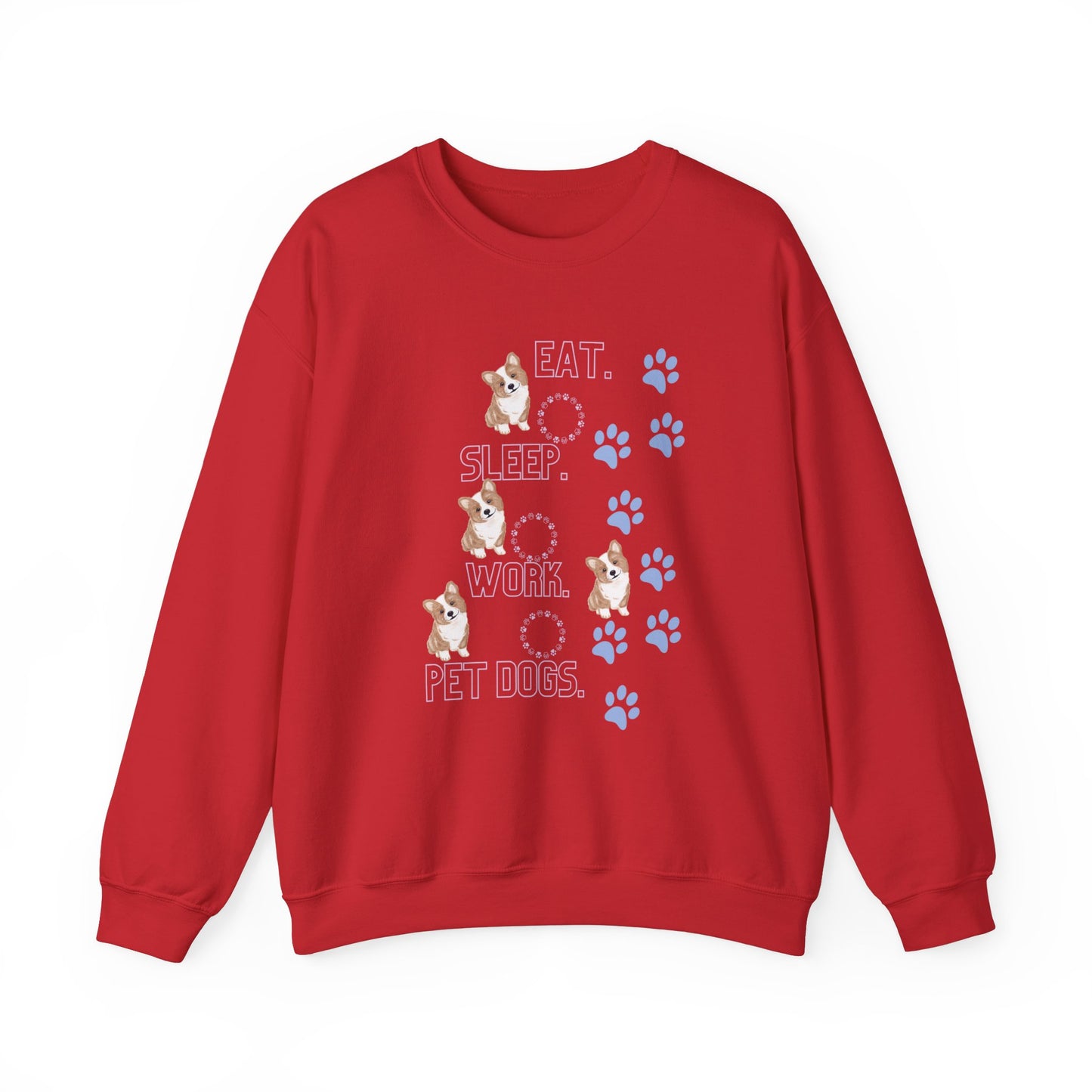 Eat Sleep Work Pet Unisex Crewneck Sweatshirt - Cozy Comfort for Pet Enthusiasts