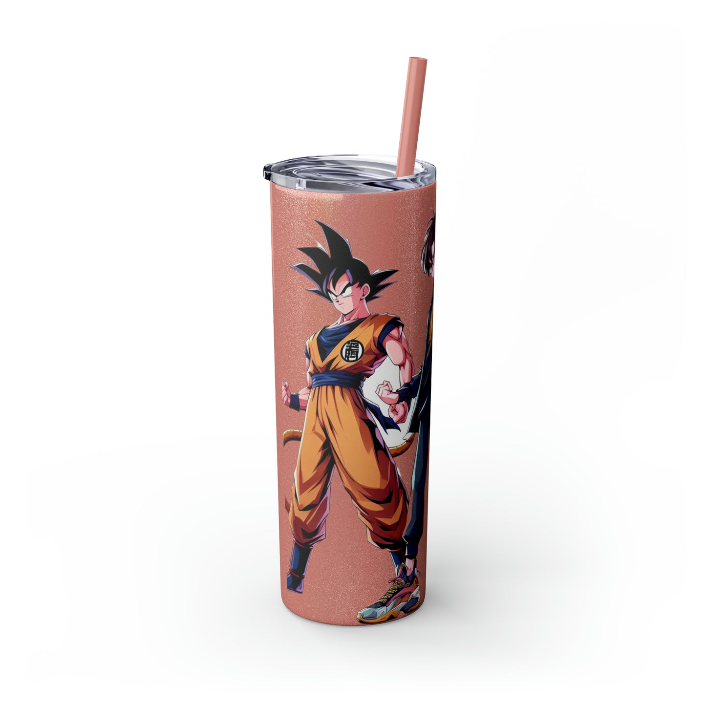 Goku Skinny Tumbler with Straw