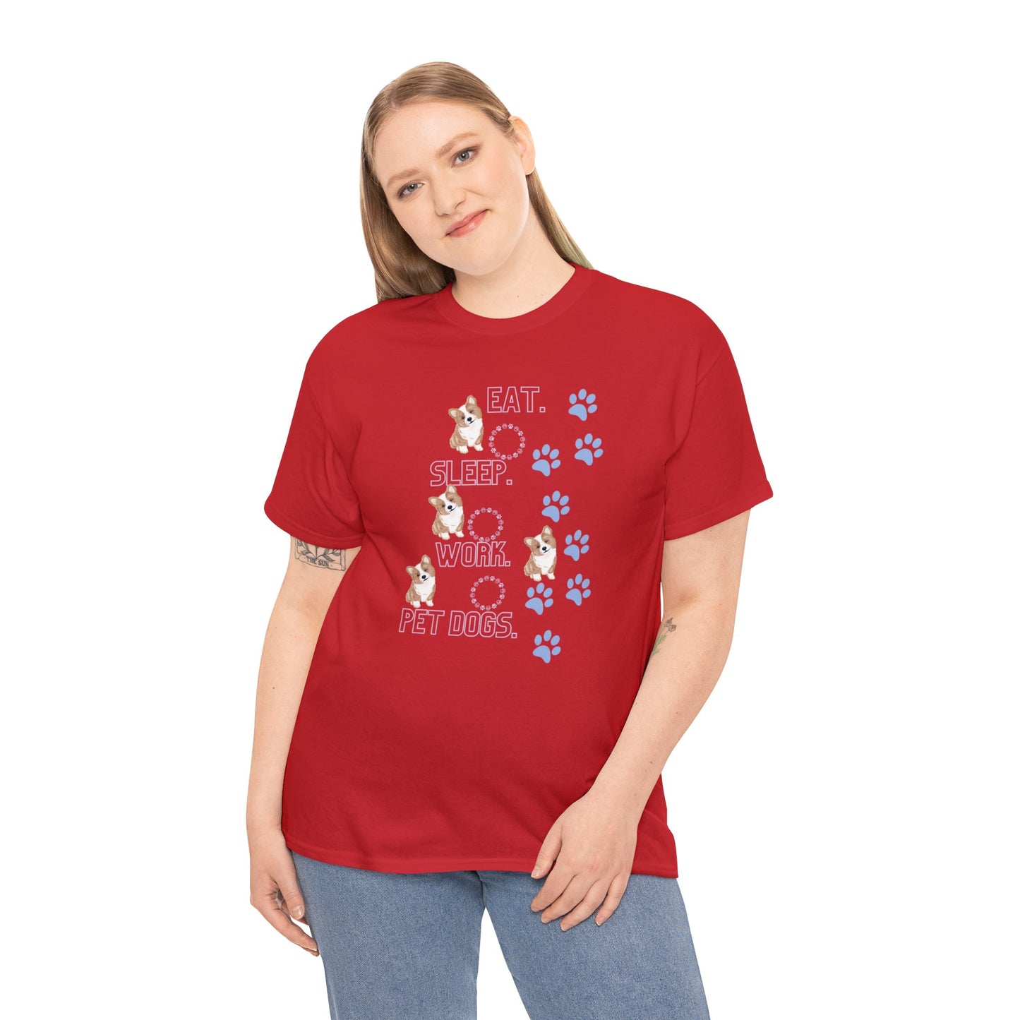 Eat Sleep Work Unisex Heavy Cotton Tee - Your Wardrobe Essential