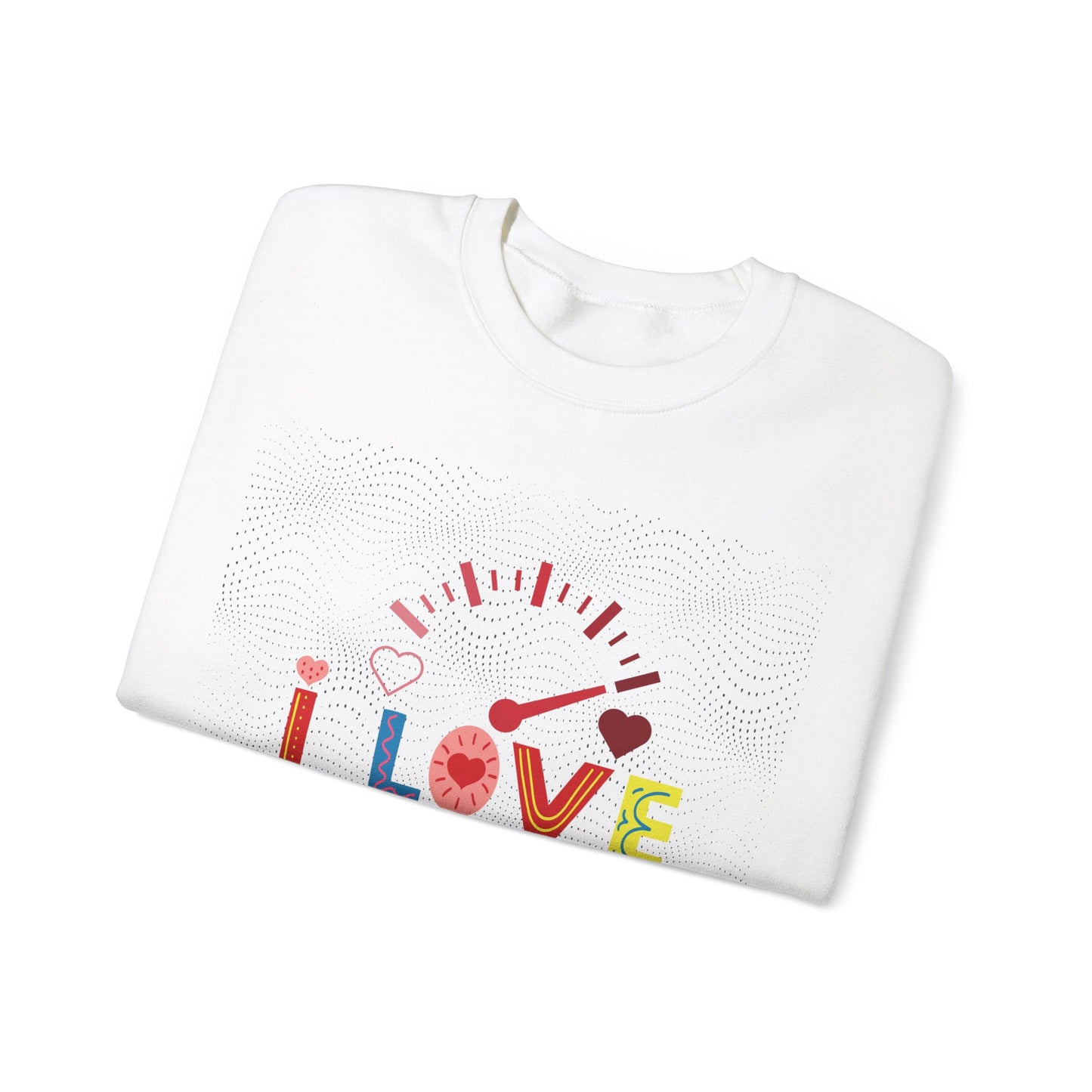 I Love You Gauge" Unisex Heavy Blend Crewneck Sweatshirt - Cozy Comfort for Every Season
