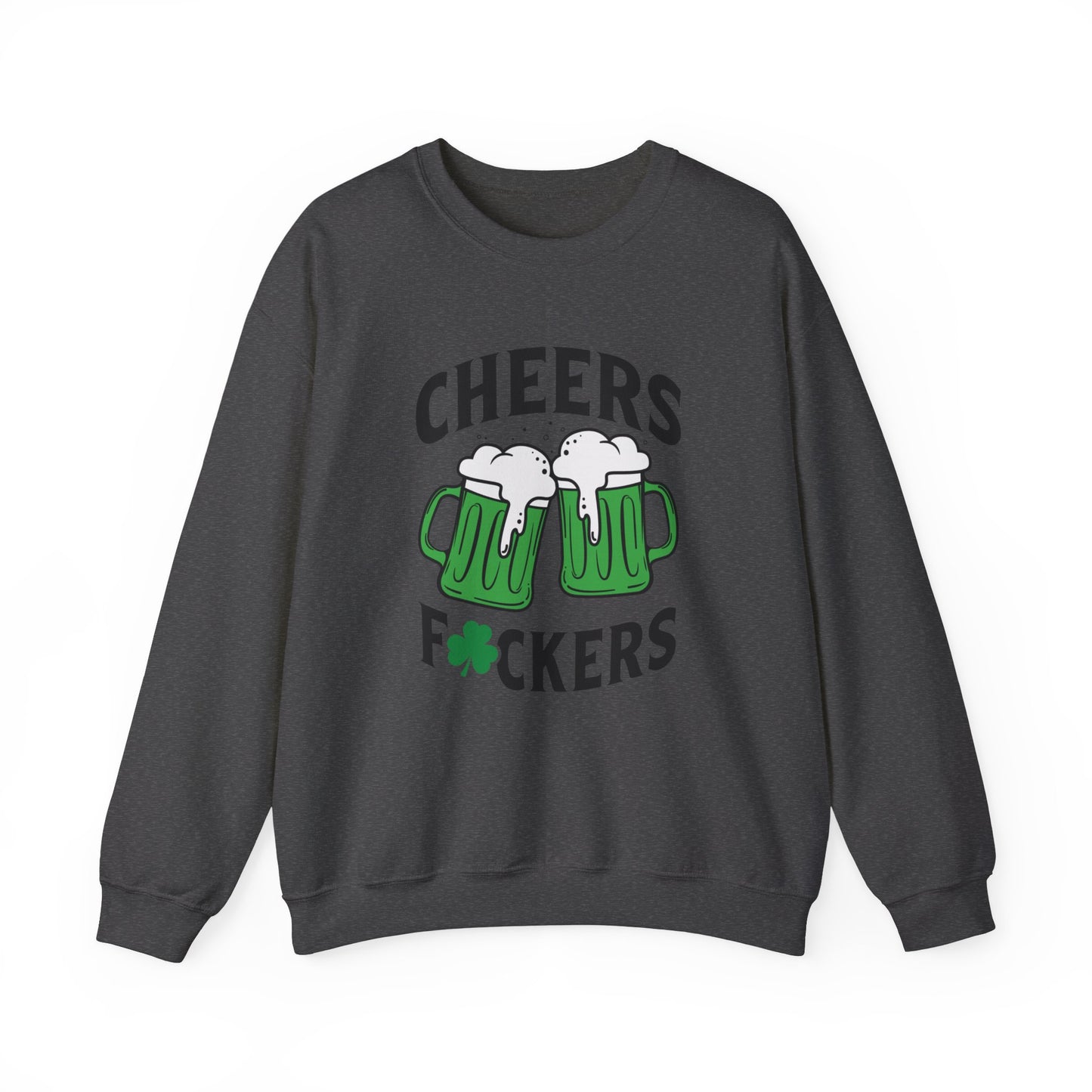 Cozy Comfort: Cheers Fu$kers Unisex Heavy Blend Crewneck Sweatshirt