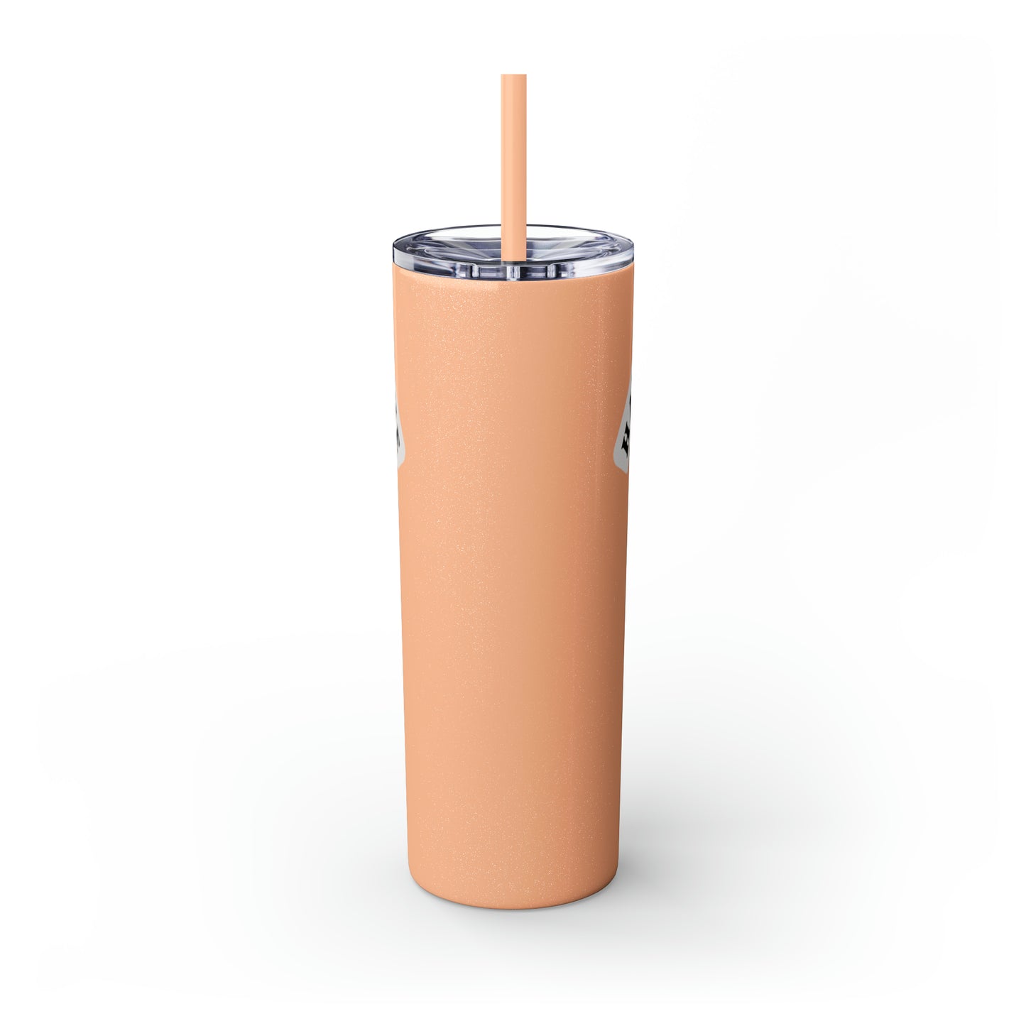 Have Faith in the Process" Skinny Tumbler with Straw – 20oz Stainless Steel Elegance