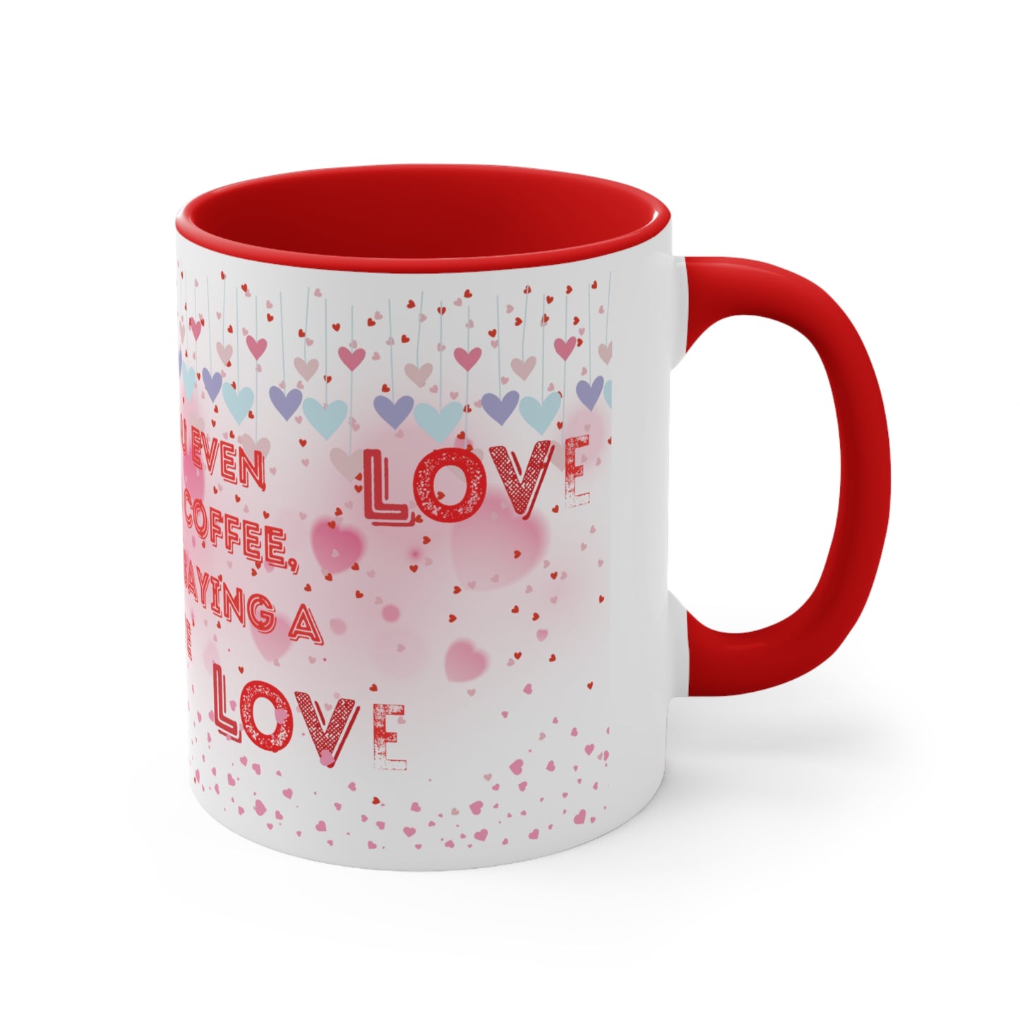 I Love You Even More Than Coffee" Two-Tone Coffee Mug - Brewed Affection!
