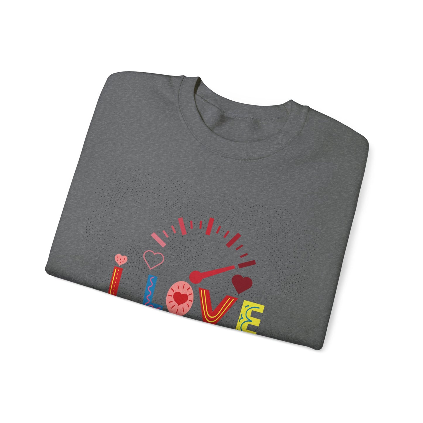I Love You Gauge" Unisex Heavy Blend Crewneck Sweatshirt - Cozy Comfort for Every Season