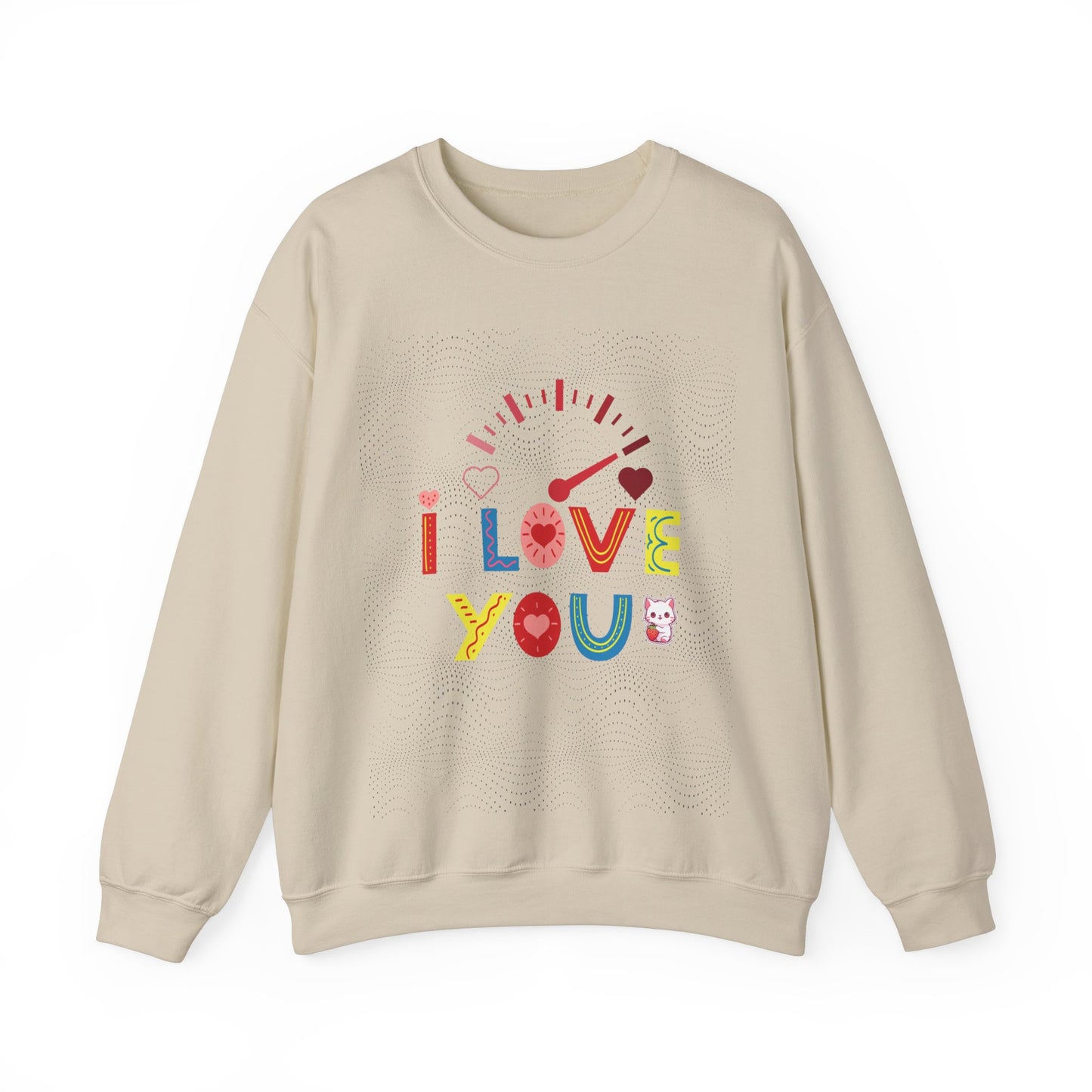 I Love You Gauge" Unisex Heavy Blend Crewneck Sweatshirt - Cozy Comfort for Every Season